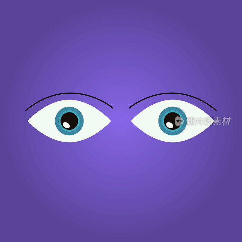 Flat Eye Icon